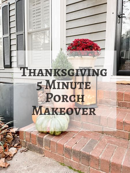 Thanksgiving Porch, Pre Christmas Porch, Home Decor, Pumpkins, Lantern, Flower Pots, Target, Lowe’s, Easy, Front Porch, holidays, hostess

#LTKHoliday #LTKhome #LTKSeasonal