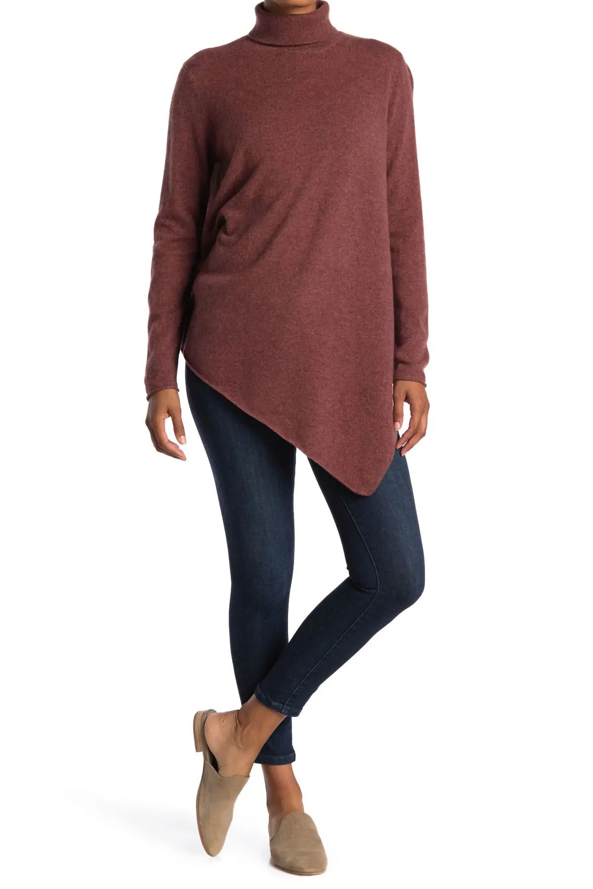 Magaschoni Turtleneck Cashmere Tunic Sweater at Nordstrom Rack | Hautelook