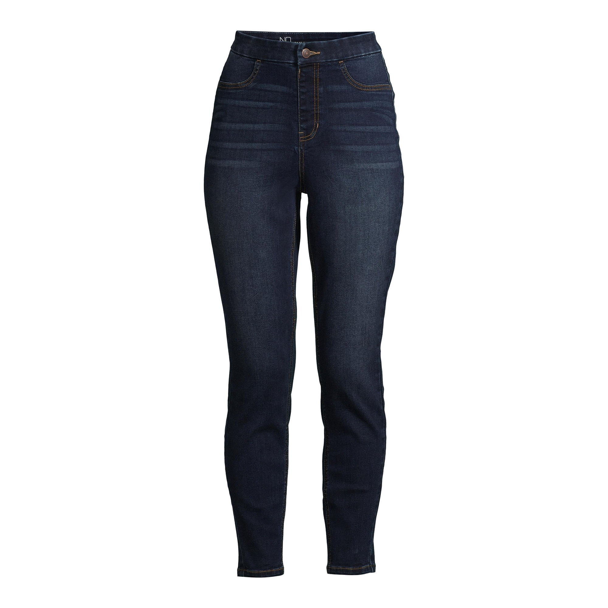 No Boundaries Juniors' Curvy Super High Rise Pull On Jeggings | Walmart (US)