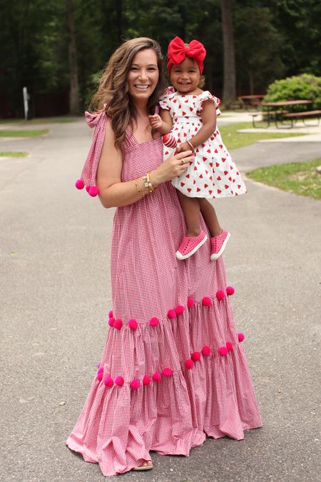 Mother daughter summer style with coordinating summer dresses …. Red gingham , watermelon dress, vacation outfit 

#LTKKids #LTKTravel #LTKStyleTip