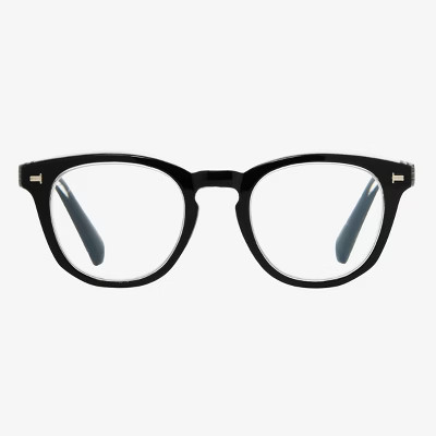 Women's Plastic Round Blue Light Filtering Glasses - Universal Thread™ Black: Clear Lens, Recycled Frame | Target
