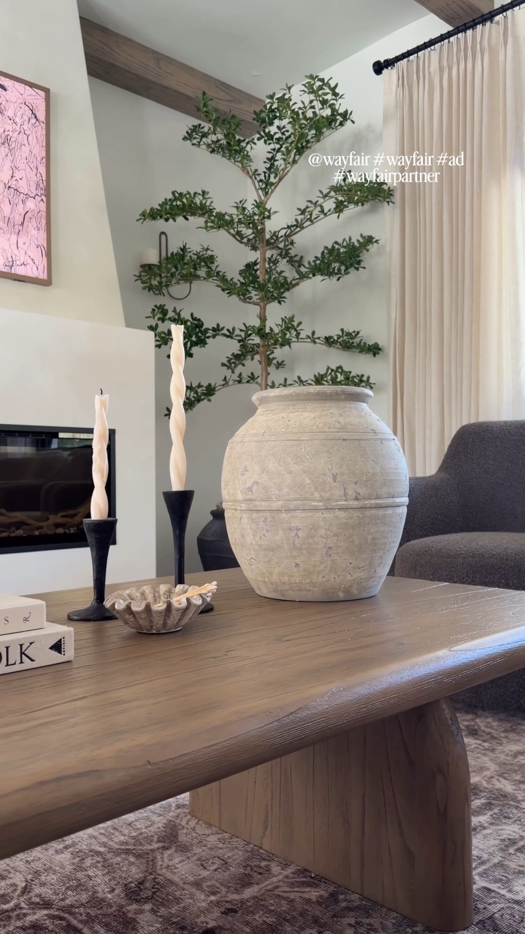 @Wayfair is having their Tax Refund Sale with up to 70% off and fast & easy delivery on orders over $35 from 2/24-3/2! I restyled my coffee table with all new fresh finds + linked my coffee table, area rug & accent chairs that are also from Wayfair here 🤎 #AD #WayfairPartner #Wayfair 

#homedecor #vase #modernorganic #homesale #coffeetable #coffeetablestyling #coffeetabledecor #livingroom #fireplace #candle #flutedbowl #neutraldecor
 


#LTKHome #LTKSeasonal #LTKSaleAlert