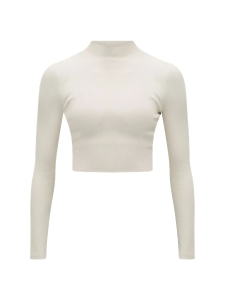 Ribbed-Knit Twist-Back Mockneck Sweater | Women's Short Sleeve Shirts & Tee's | lululemon | Lululemon (US)