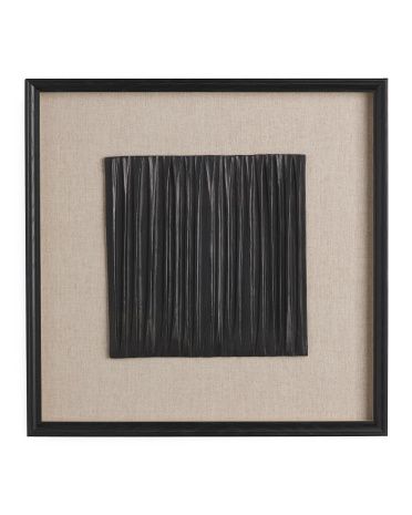 22x22 Black Resin With Black Frame Wall Art | TJ Maxx