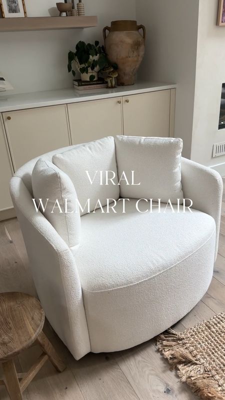 Viral chair that looks so expensive!! So impressed it’s huge, it swivels, and SO comfy!!!

@walmart #walmartpartner 

#LTKhome #LTKHoliday #LTKGiftGuide