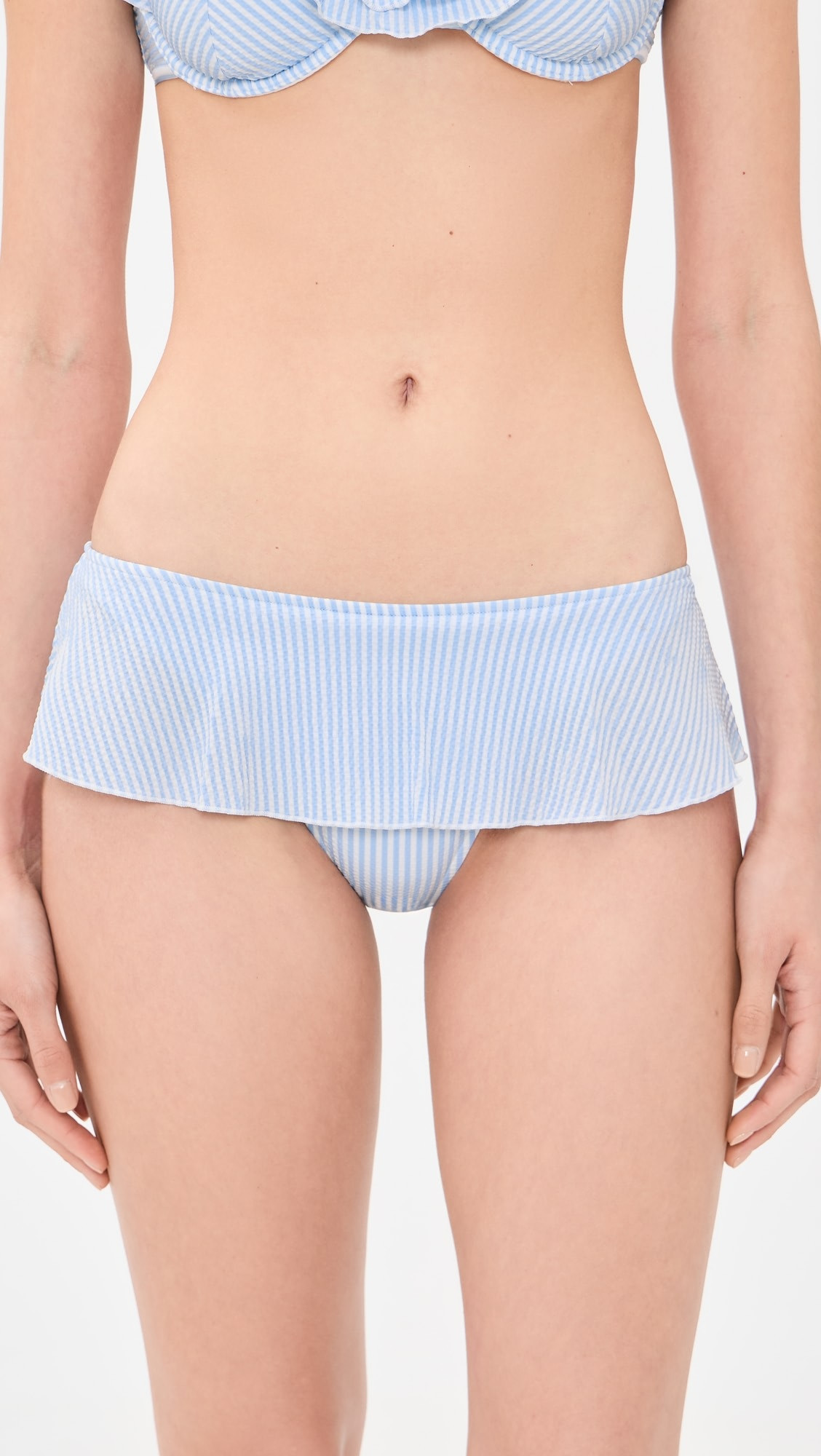 Venus Seersucker Bikini Bottoms | Shopbop