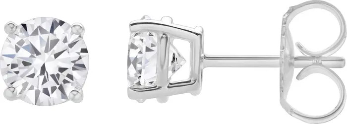 Valeria 2 Ct TW Lab Grown Round Diamond Studs 14K Gold Earrings | Nordstrom