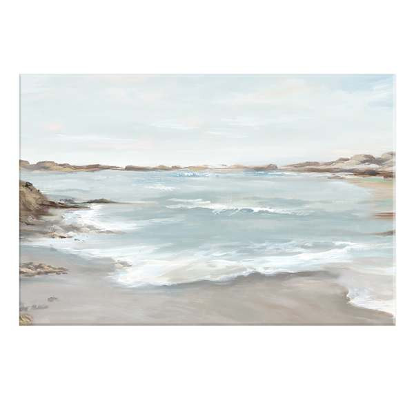 Ty Pennington Coastal Landscape Canvas Wall Art, At Home, Blue, Wood | At Home