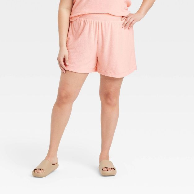 Women's Mid-Rise Pull-On Shorts - A New Day™ Blush | Target
