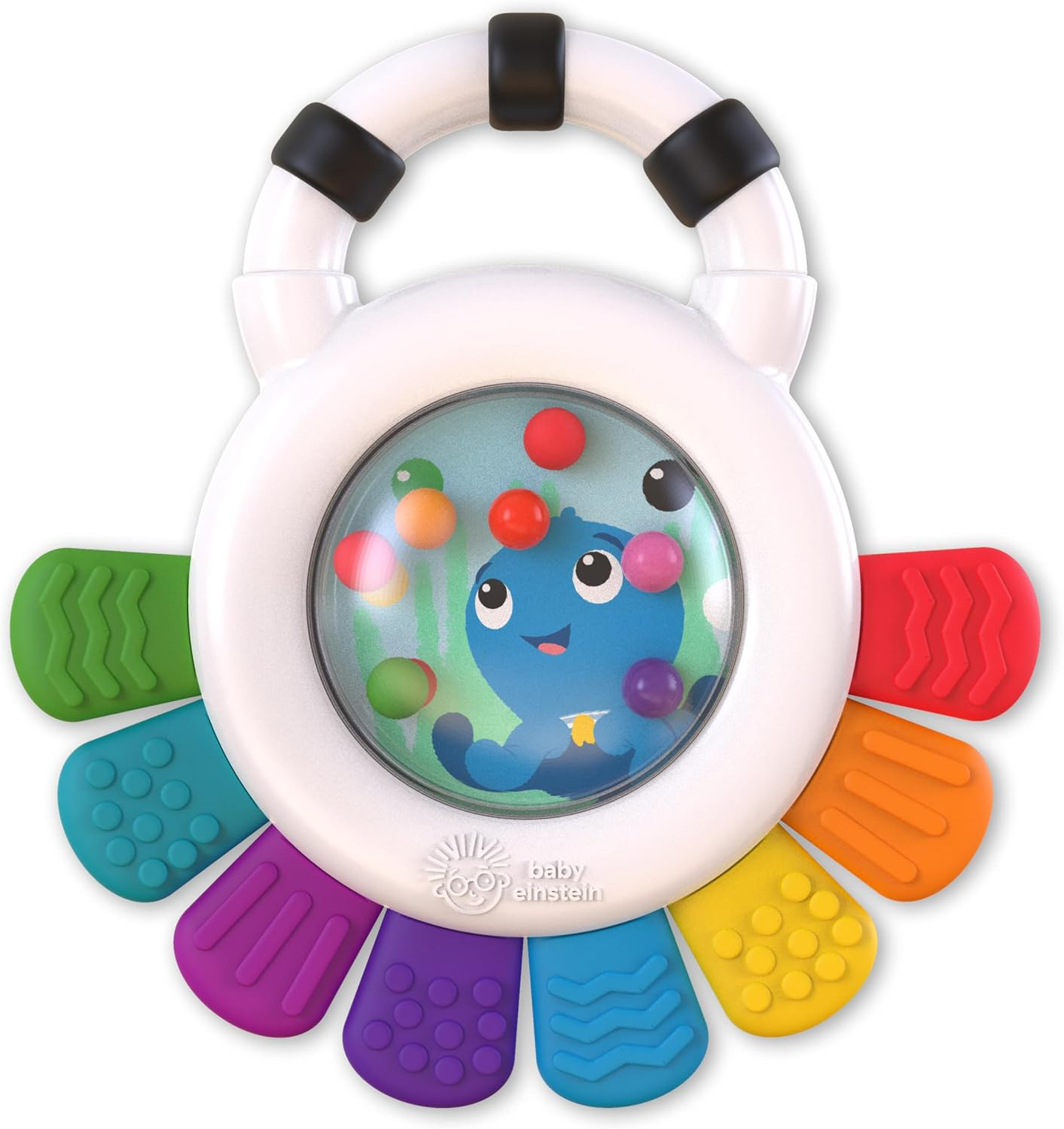 Baby Einstein Outstanding Opus The Octopus Sensory Rattle & Teether Multi-Use Toy, BPA Free & Chillable, 3 Months & up, Multicolored | Amazon (US)
