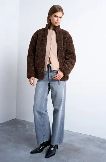 Oversize Fleece Jacket | Nordstrom