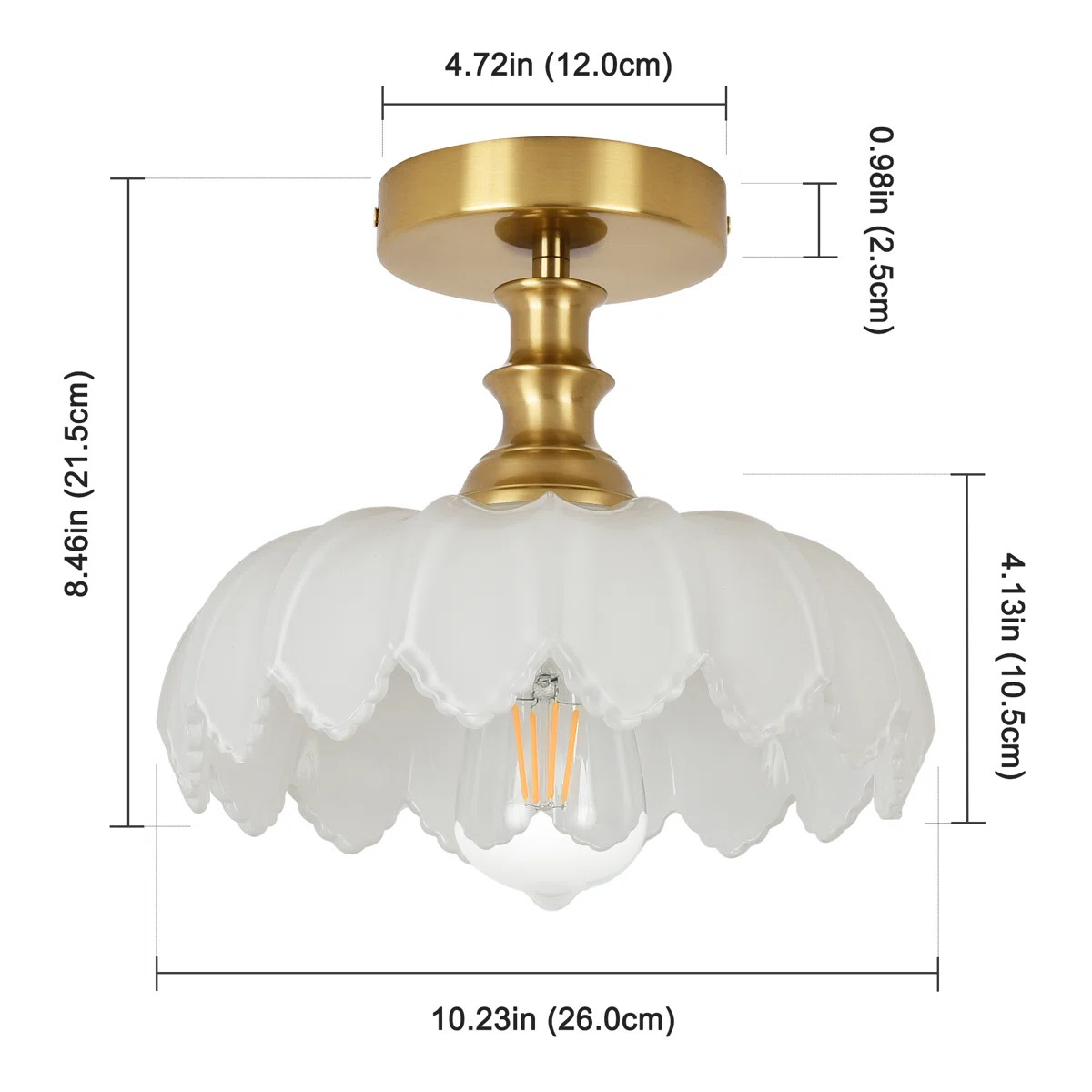 Junathean Flush Mount Ceiling Light | Wayfair North America