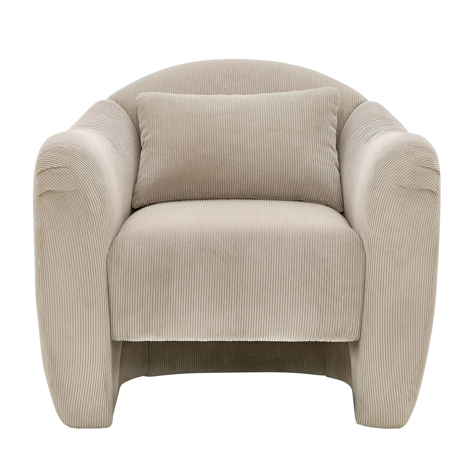 Beautiful Barrymore Teddy Accent Chair by Drew Barrymore, Fawn Cord | Walmart (US)