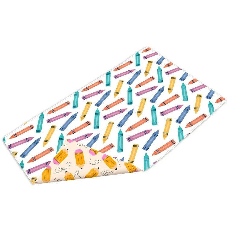 Pen+Gear Reversible Multicolor Large Pencil Desk Mat 14.96" x 25.98" | Walmart (US)