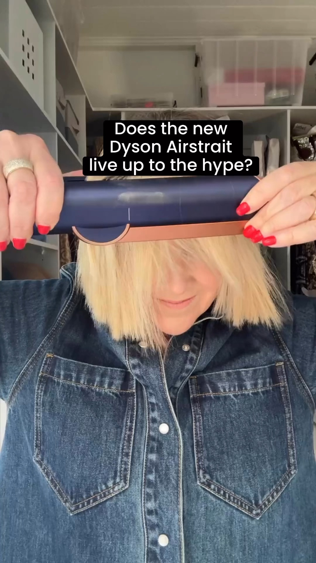 Is the new Dyson Airstrait worth the hype? For me, it is. Even with a short bob hair cut, it saves me SO much styling time.

I timed the process when creating this video and it took just 17 minutes from wet to dry. Even though my hair is short, it’s very thick with a strong wave at the back, so it usually takes a lot of wrangling (or outsourcing to the pros!)

Apart from time saving, these are the things I also love:

✔️ The end result. It looks like I’ve used styling irons - it’s that smooth.

✔️ My hair will thank me for looking after it long term because the wet to dry styling is achieved through airflow, not heated plates. 

✔️ I’ll save space in my suitcase for our upcoming Europe* trip with just one appliance to pack.

What the Airstrait won’t do is create wavy or curled looks. If that’s more your everyday hair look, then this device is not for you. 

[Want to know more? Comment DYSON and I’ll DM you a link to the product.]

*Please note, I checked with Dyson customer care before buying the Airstrait to find out if it would work in the countries I’m travelling to. It will on this occasion but it definitely won’t work in every country because of voltage differences between Australia and other countries. 

Please also note, in case it’s not clear from the video, this device wasn’t gifted, nor has this post been sponsored. I might receive a small affiliate commission if you purchase through my link.