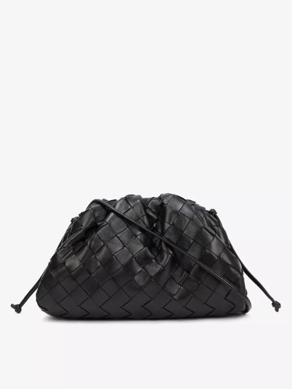 The Pouch small Intrecciato leather clutch bag | Selfridges