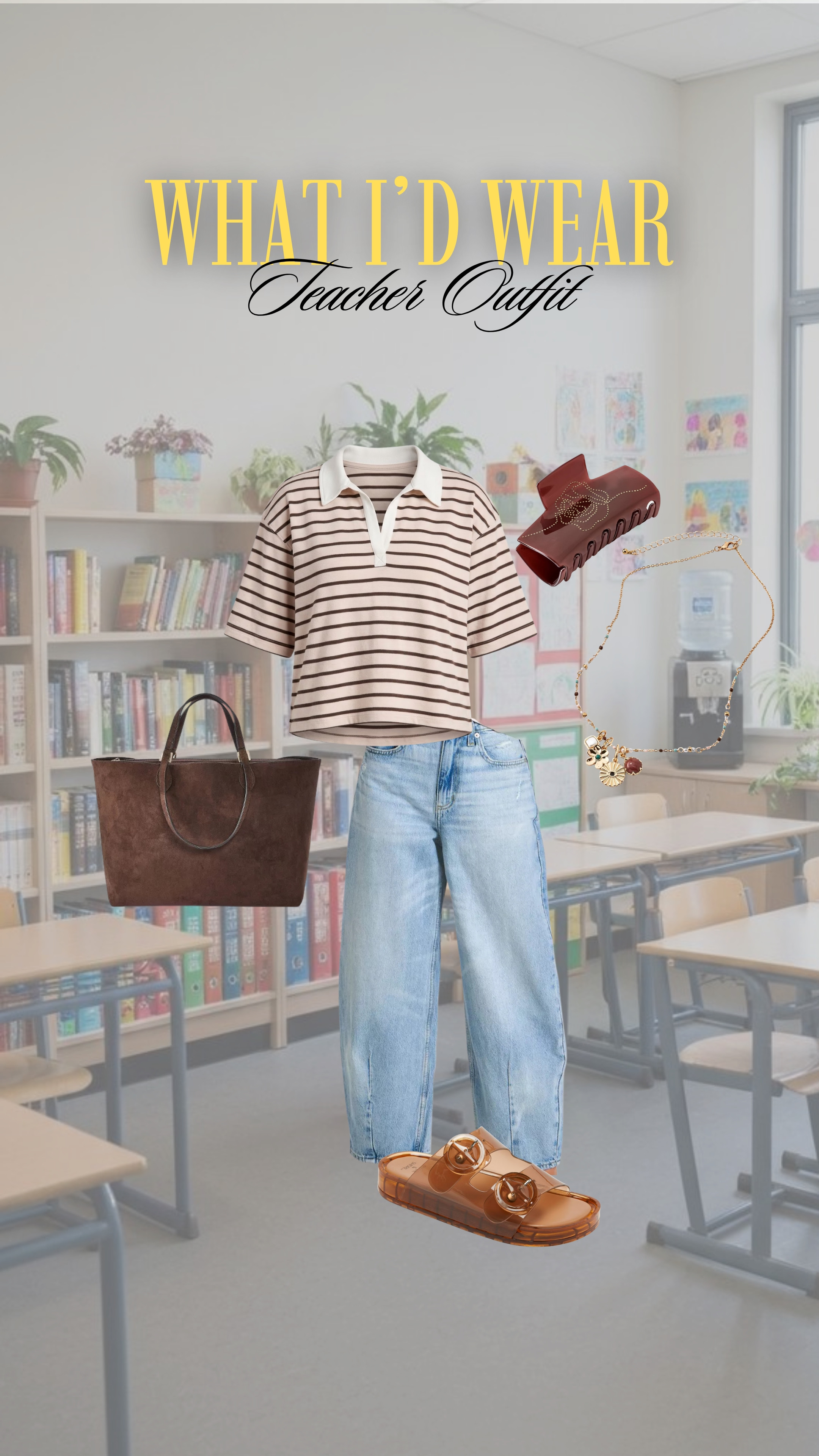 Love a more casual but still fun and put together teacher look! Loving barrel jeans recently!

anti-pooch outfits, work outfits, tote bag 

 #LTKootd #LTKMidsize #LTKWorkwear