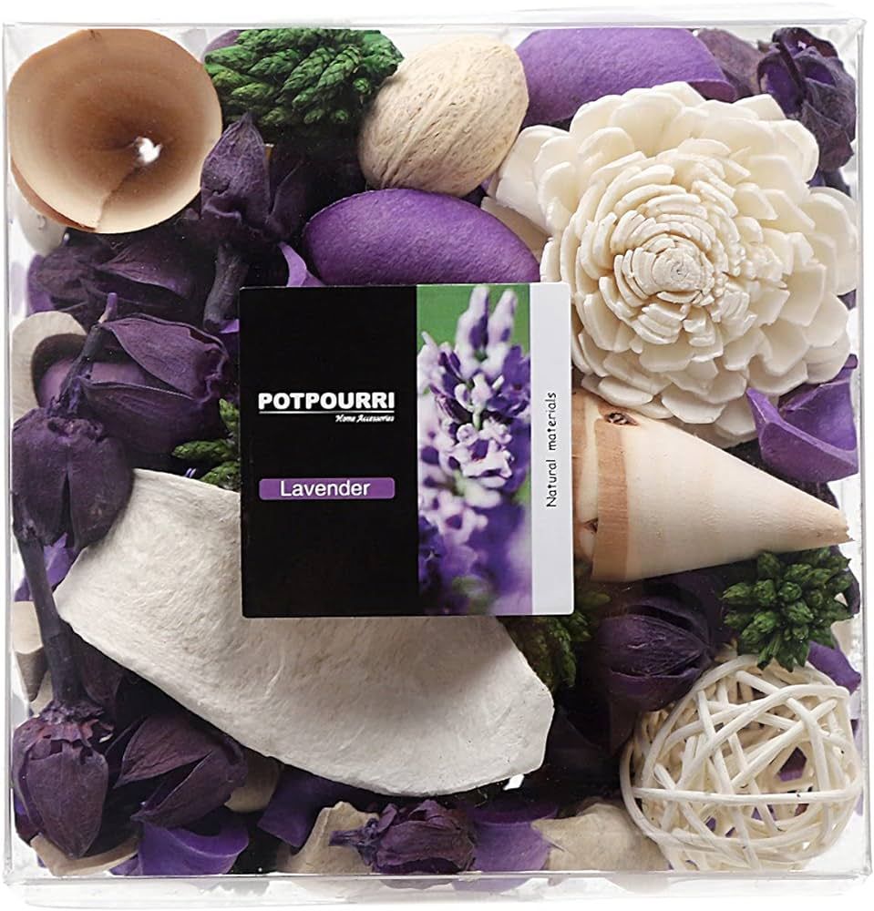 Qingbei Rina Purple Potpourri, Lavender Scent Potpourri Dried Flower, Bowl Vase Filler,Home Fragr... | Amazon (US)