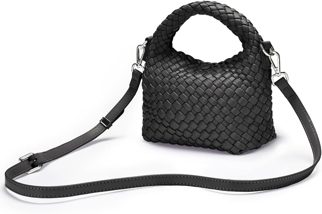 Small Women woven bag Woven Crossbody Bag for Women woven purse Leather handbag mini Hobo Bag | Amazon (US)