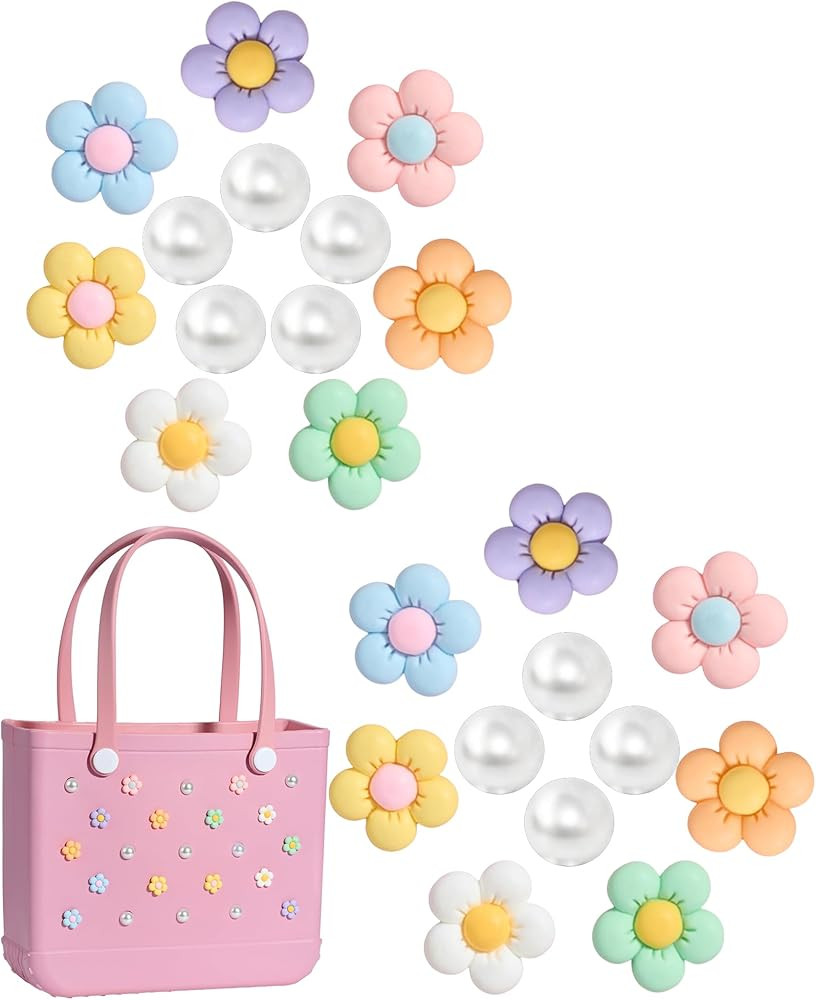 Mon Carame Rubber Beach Bag Accessories Charms,Rubber Beach Totes Accessories Inserts,Lovely Pear... | Amazon (US)