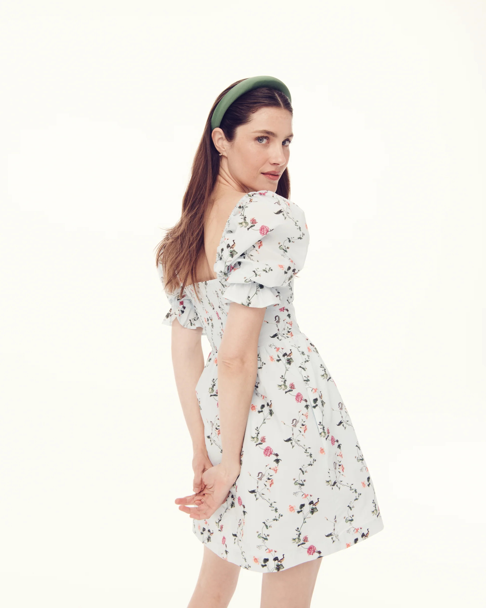 The Ophelia Mini Dress - Pond Floral | Hill House Home US