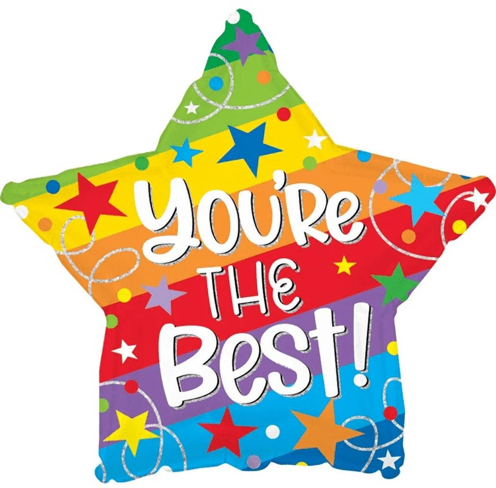 STICK BALLOON YOU'RE BEST STRIPES | Walmart (US)