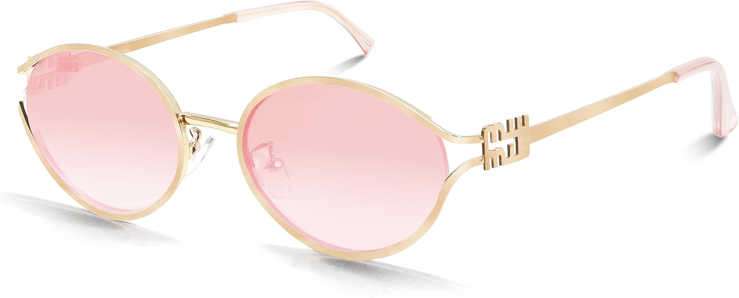 BOTEN Lentes de sol ovalados retro para mujeres y hombres, lentes de sol redondos pequeños de mo... | Amazon (US)