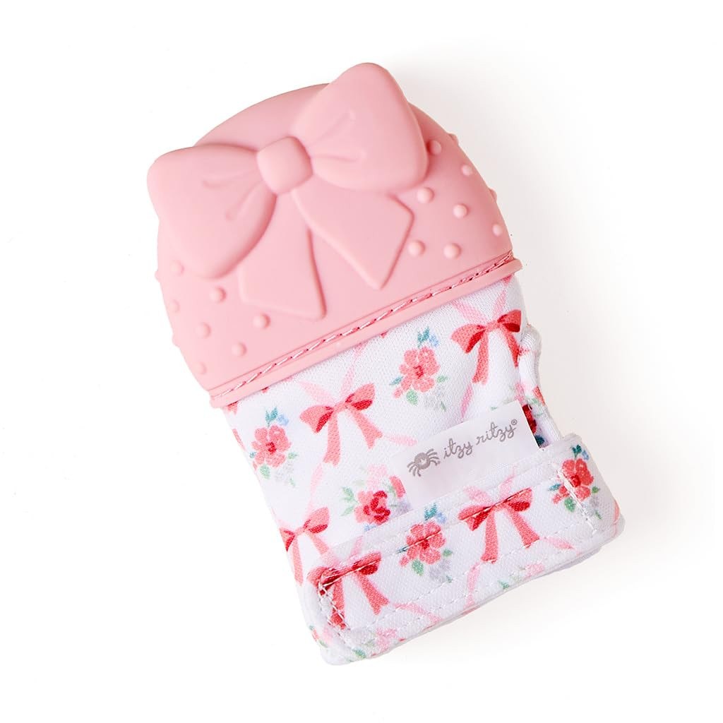 Itzy Ritzy Silicone Teething Mitt - Soothing Infant Teething Mitten with Adjustable Strap, Crinkl... | Amazon (US)