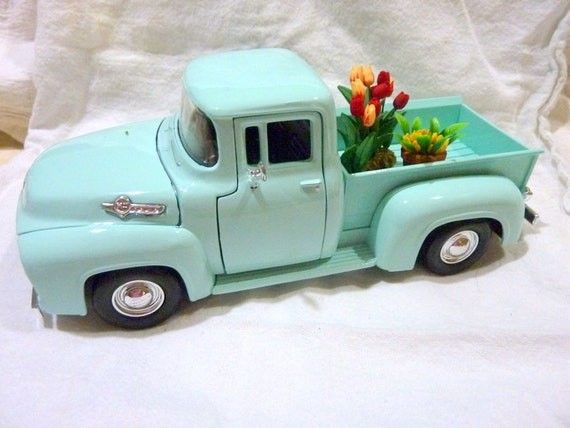 Teal Farm Truck | Etsy (US)