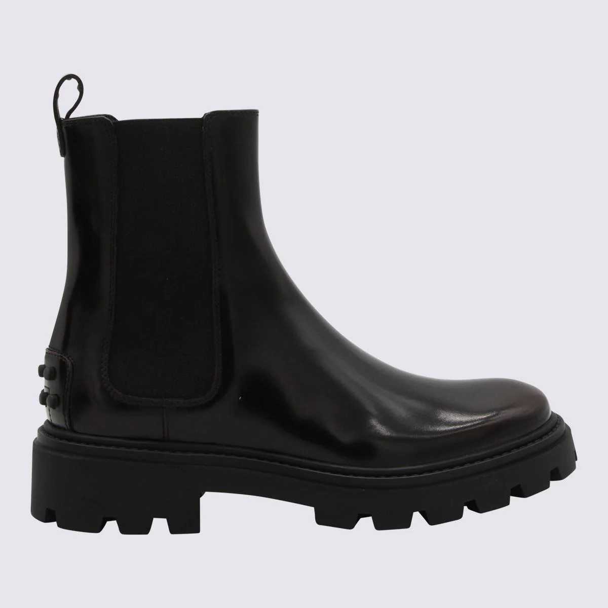 Tod'S Black Leather Boots | Baltini