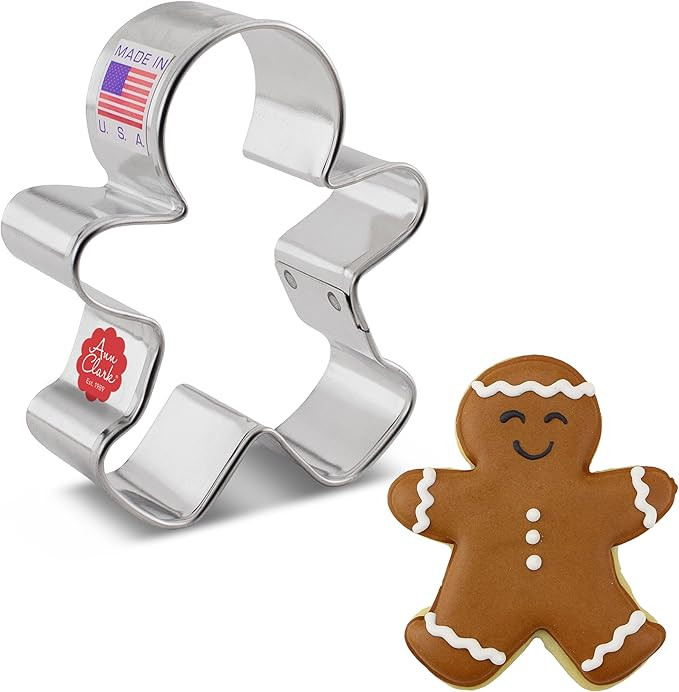 Happy Gingerbread Man Cookie Cutter, 3" by Ann Clark Cookie Cutters | Amazon (US)