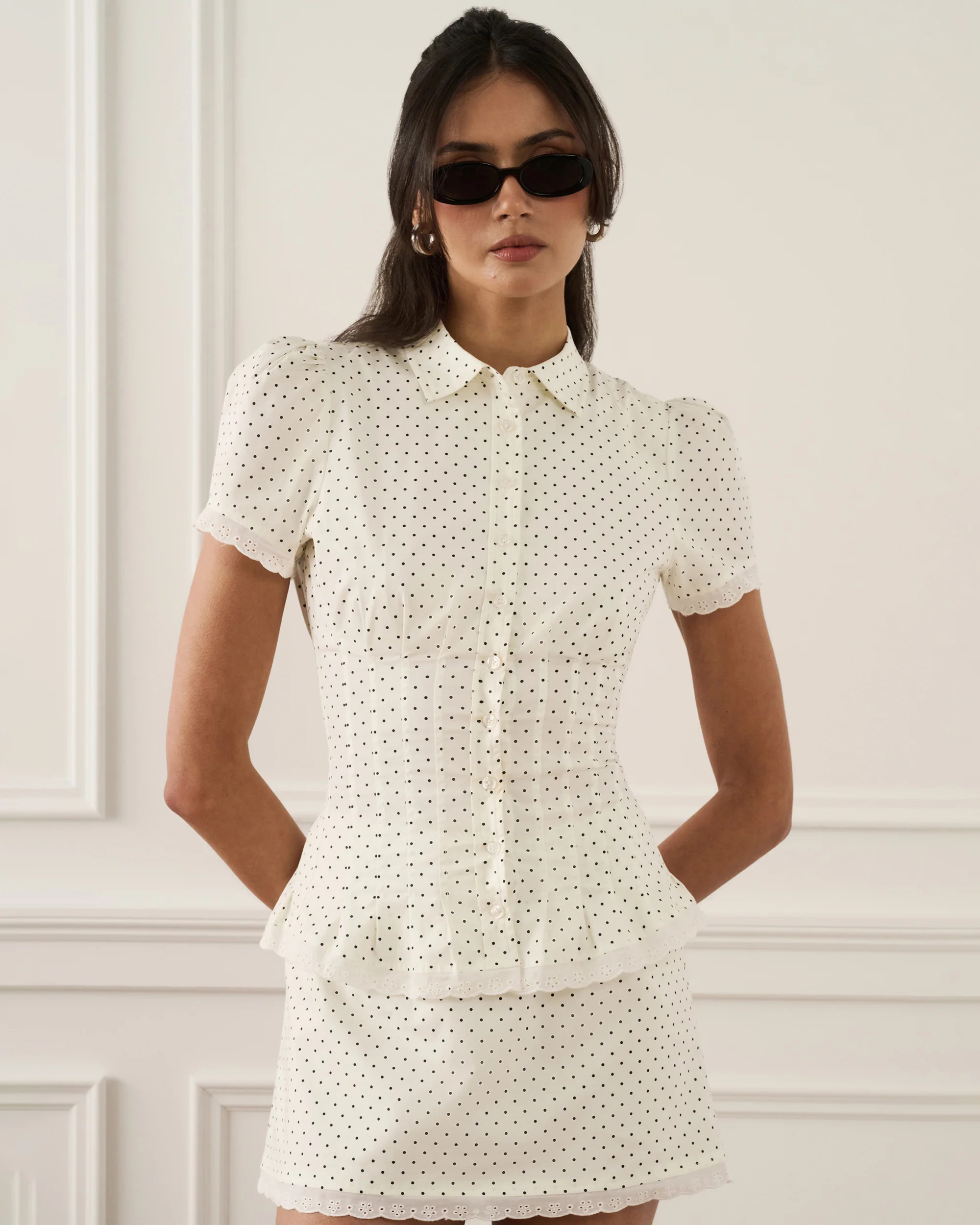 Cinched Button Up Top | We Wore What