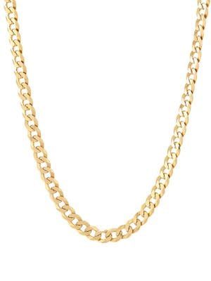 Basic Gold-Plated Sterling Silver Curb Chain Necklace/22" | Saks Fifth Avenue OFF 5TH