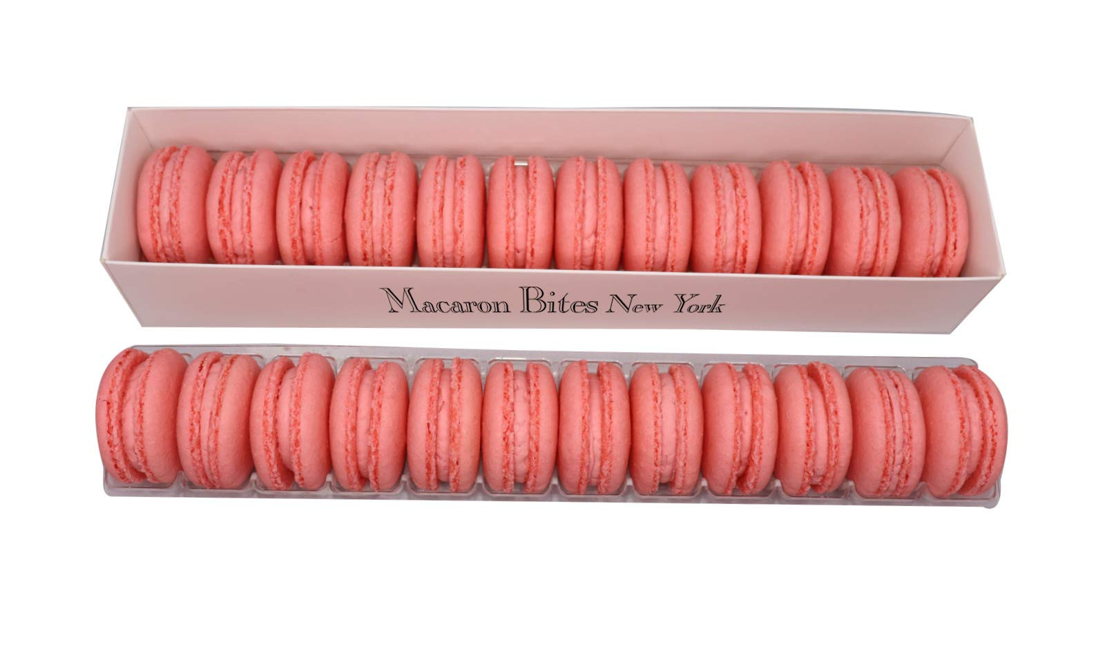 Macarons Gift Box of 24 - Strawberry French Macarons, Gourmet Cookie Gift Box, Macaroon | Amazon (US)