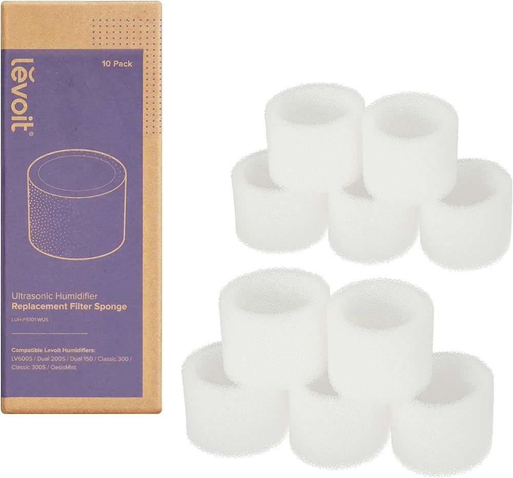 LEVOIT 10-Pack Humidifier Replacement Filters, Capture Fine Particles in Water Tank to Improve Hu... | Amazon (US)