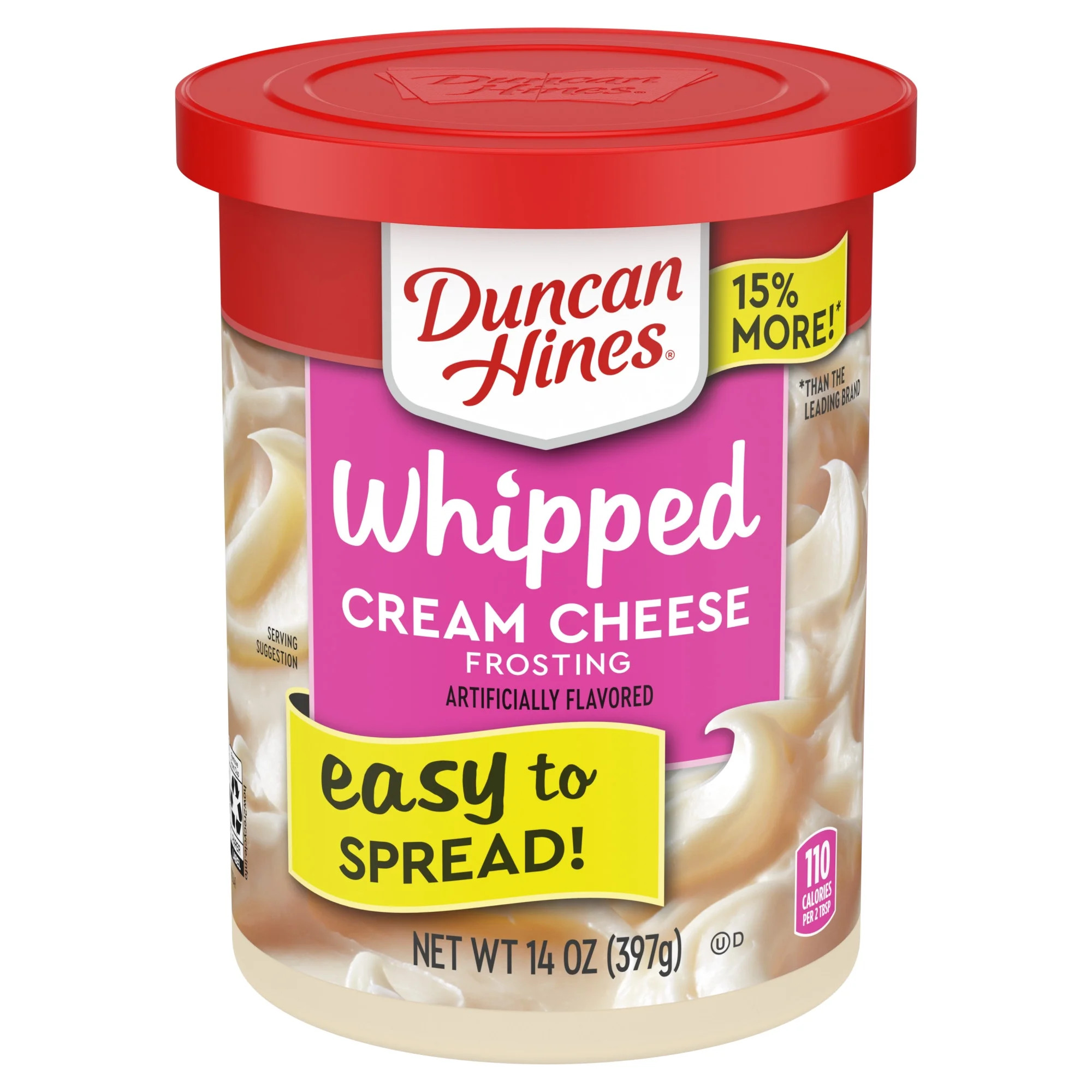 Duncan Hines Whipped Cream Cheese Frosting, 14 oz | Walmart (US)