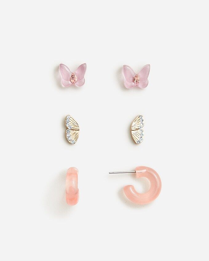 Girls' spring earrings three-pack | J.Crew US