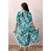 Bride Swim Cover Up Palm Leaf Swimsuit Beach Gifts Honeymoon For Pom Cardigan | Eb3392Wd | Etsy (US)