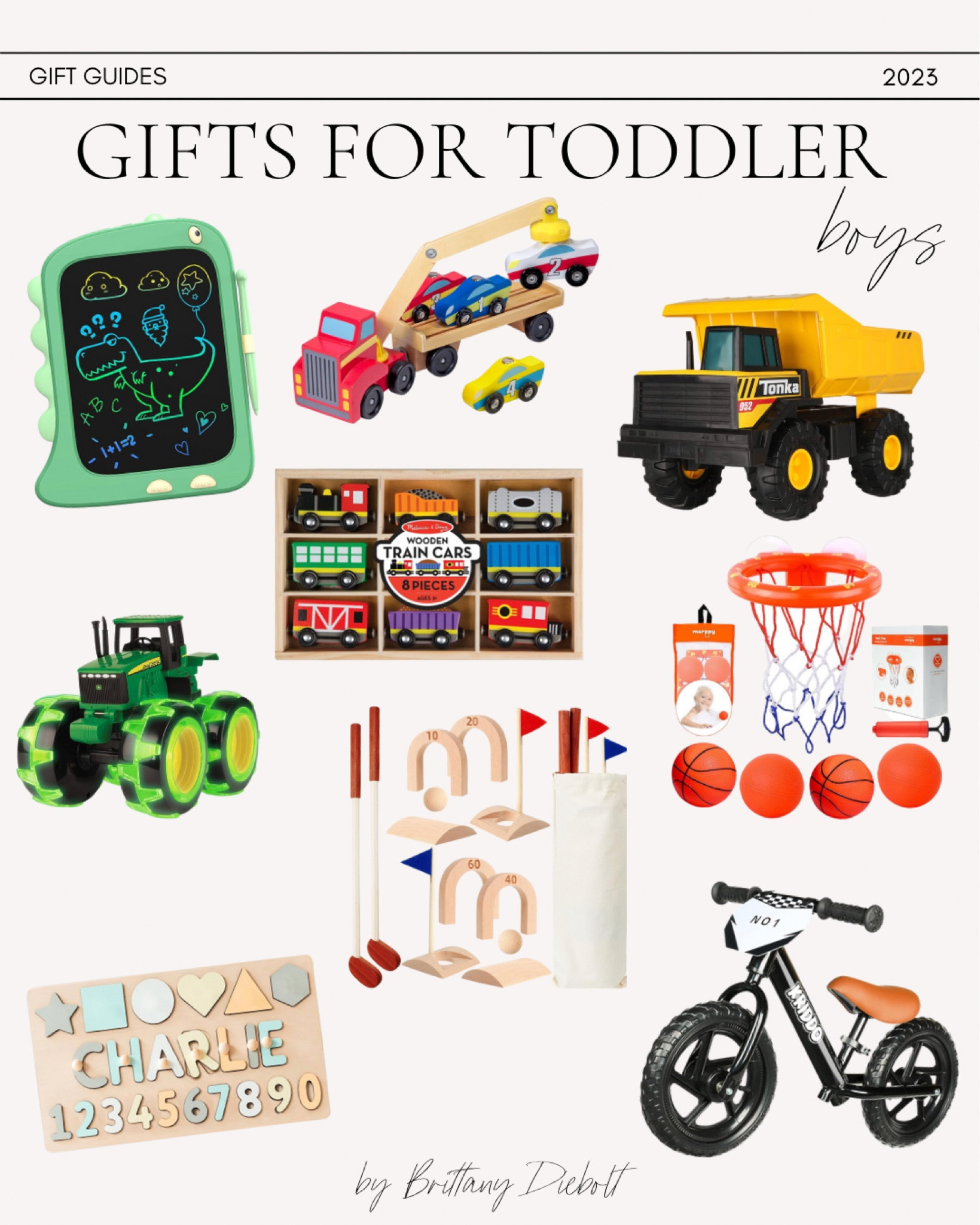 Gift Guide for toddler boys!

Amazon toys, dump trucks, basketball hoops, balance bike, wooden golf set, wooden train cars, letter board, drawing pad 

#LTKHoliday #LTKGiftGuide #LTKkids