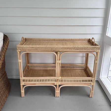 Serena & Lily look-a-like rattan console table only $200

#LTKhome