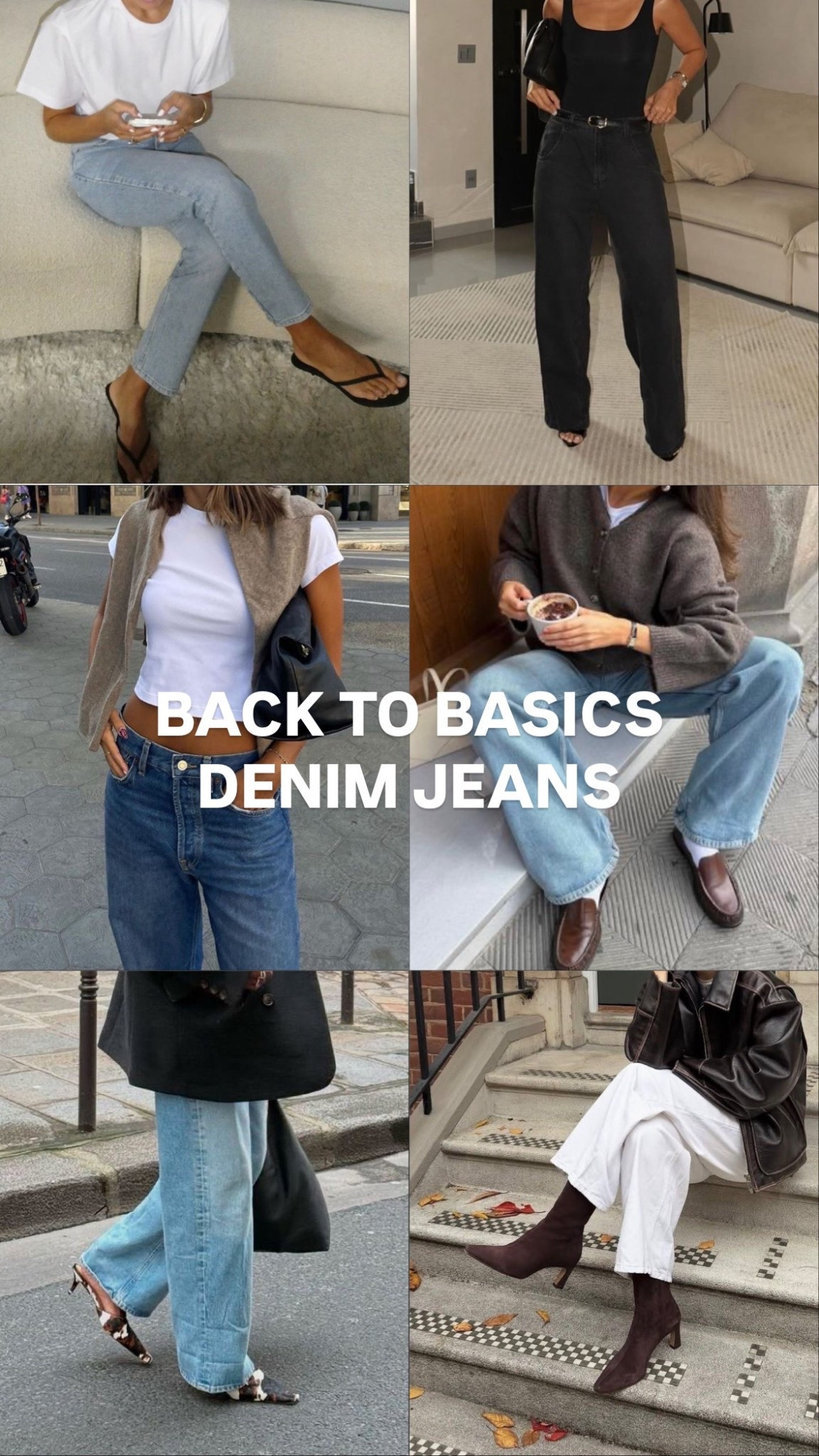 White jeans
Blue jeans
Light wash jeans 
Black jeans 
Capsule wardrobe staple items 

#LTKstyletip #LTKuk #LTKjeans