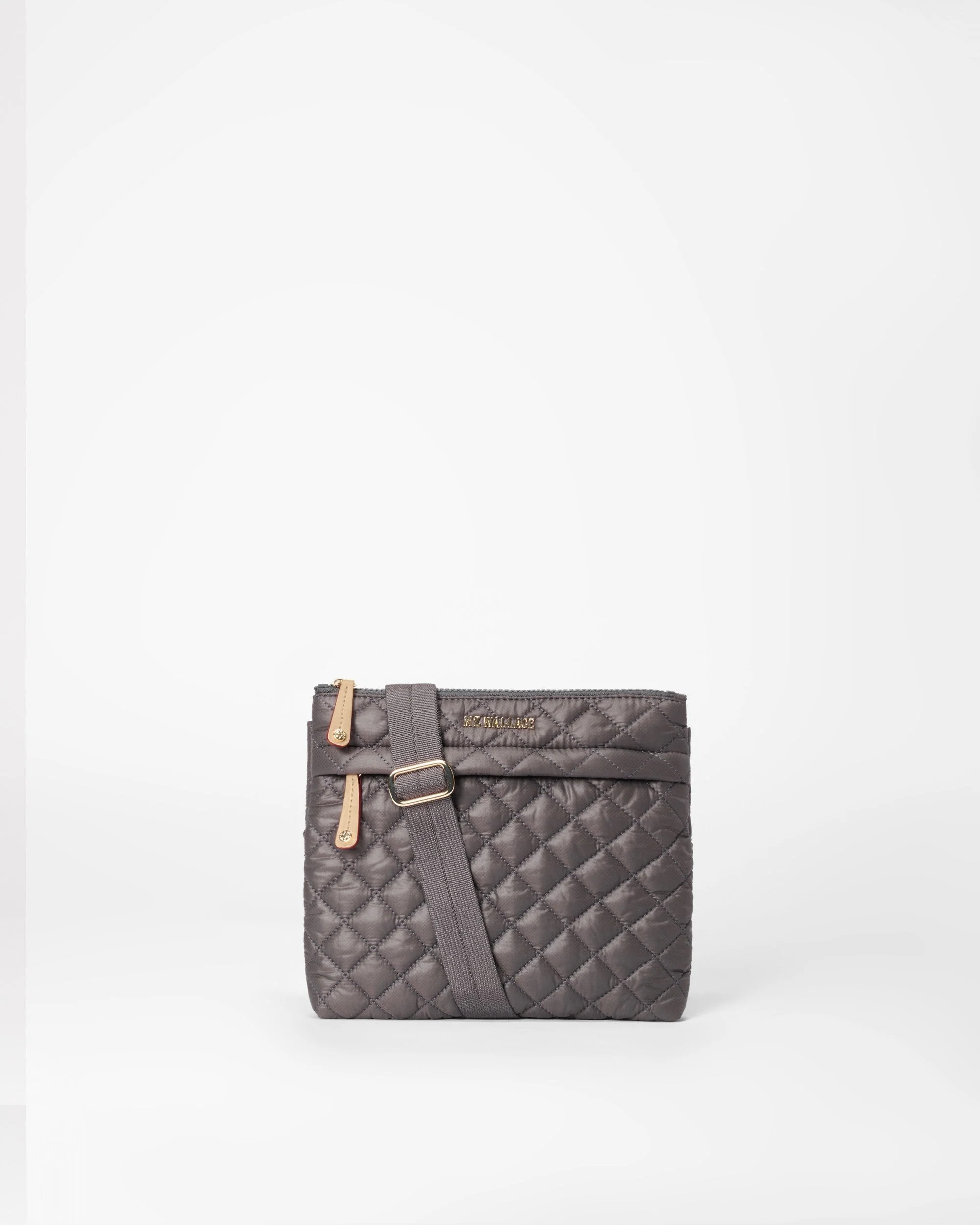 MZ Wallace Magnet Gray Metro Flat Crossbody Bag | MZ Wallace | MZ Wallace
