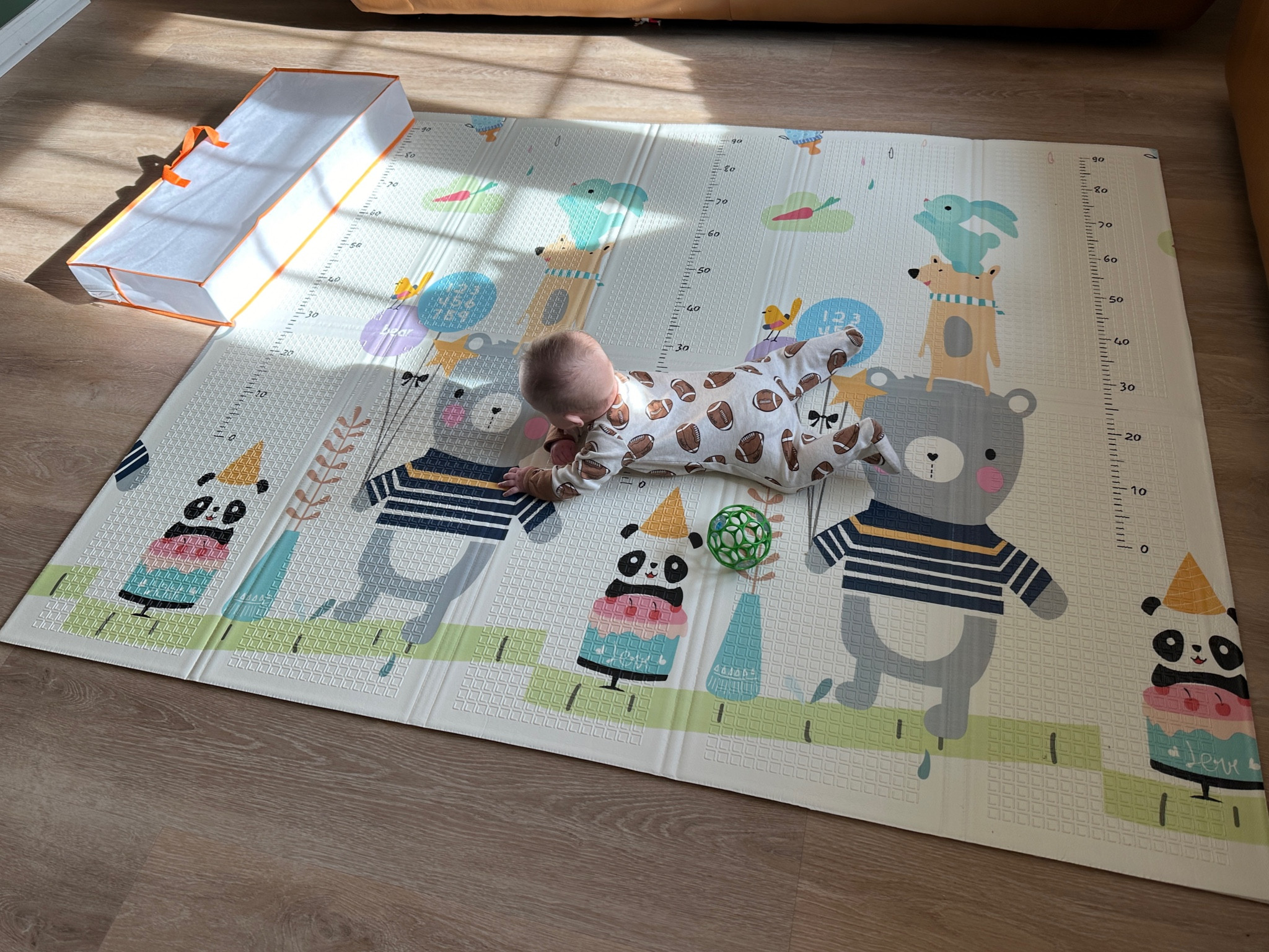 Foldable play mat makes it easy to use and put away. 
You can flip it over for a different design. 

#LTKfamily #LTKbaby #LTKhome