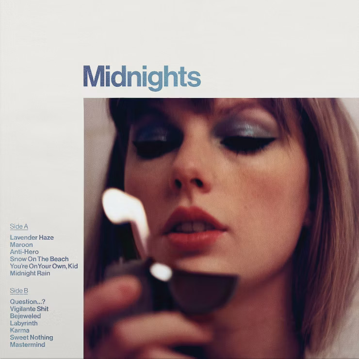 Taylor Swift - Midnights (Moonstone Blue Edition LP) (EXPLICIT LYRICS) (Vinyl) | Target