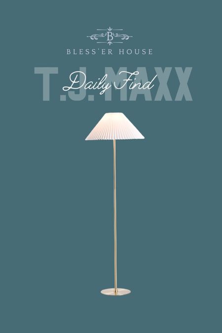New T.J.MAXX 59in Pleated Shade Floor Lamp! 

#PleatedLampshade #EmpireShade #EmpireLamp #FloorLamp #StandingLamp #GoldPleatedLamp #LivingroomDecor #LivingroomLighting #Homedecor

#LTKhome #LTKFind #LTKstyletip