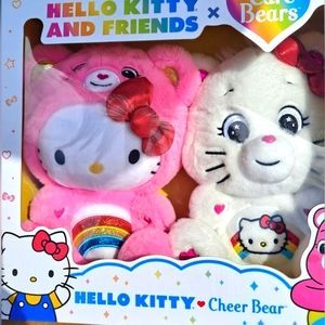 Care Bear Hello Kitty and Cheer Bear Plush 2pk ❤️🩷💙 Brand New | Poshmark