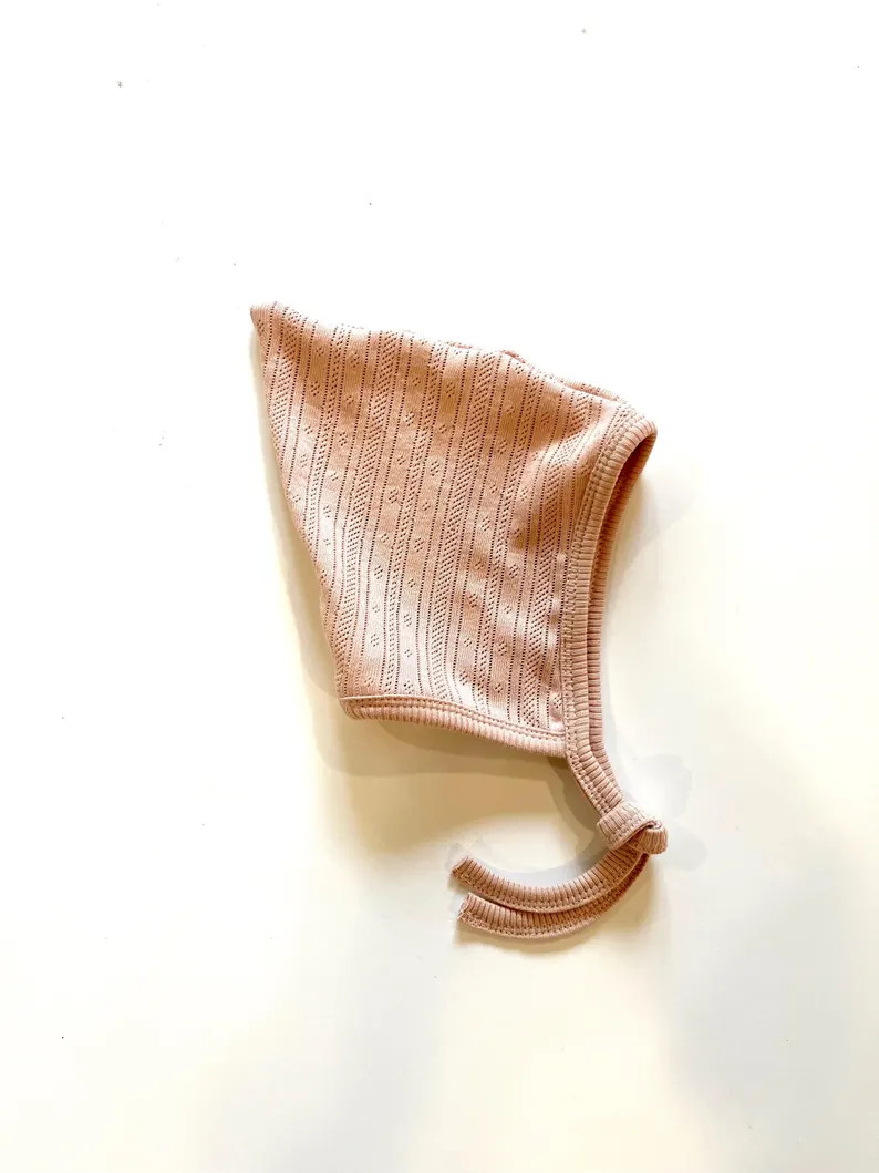 Cotton Pointelle Knit Pixie Hat, Baby Boy Girl Snug Fit Knit Hat, Scandinavian Hat - Etsy | Etsy (US)