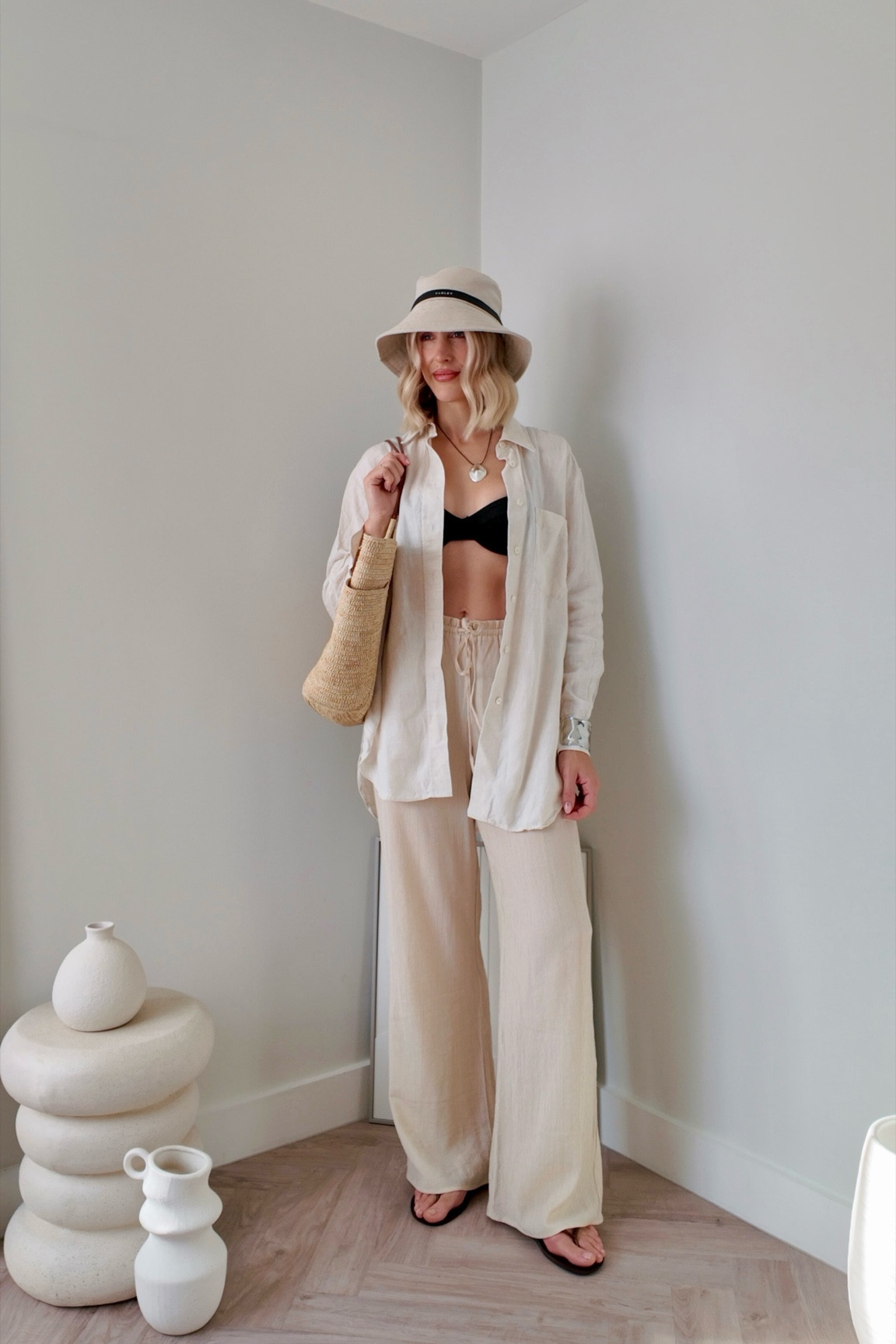 Holiday outfits daytime poolside/beach outfit bikini and linen 👙✈️☀️

#LTKeurope #LTKuk #LTKtravel