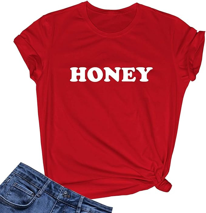 LOOKFACE Women's Cute T Shirt Junior Tops Teen Girls Graphic Tees | Amazon (US)