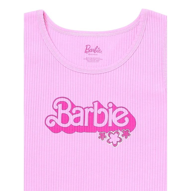 Barbie Girls Tank Top and Shorts, 2-Piece Set Sizes 4-12 | Walmart (US)